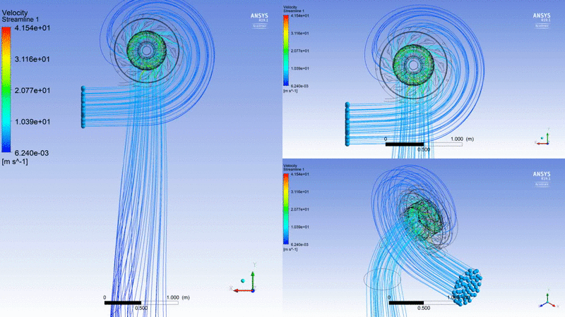 Fluid Dynamic Analysis on a Francis Turbine Blade Design